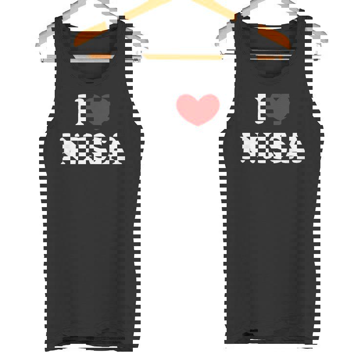 I Love Nisa 私は愛する Nisa タンクトップ