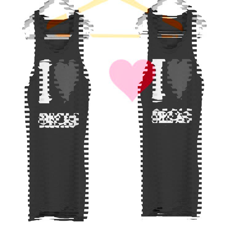 I Love Orcas タンクトップ