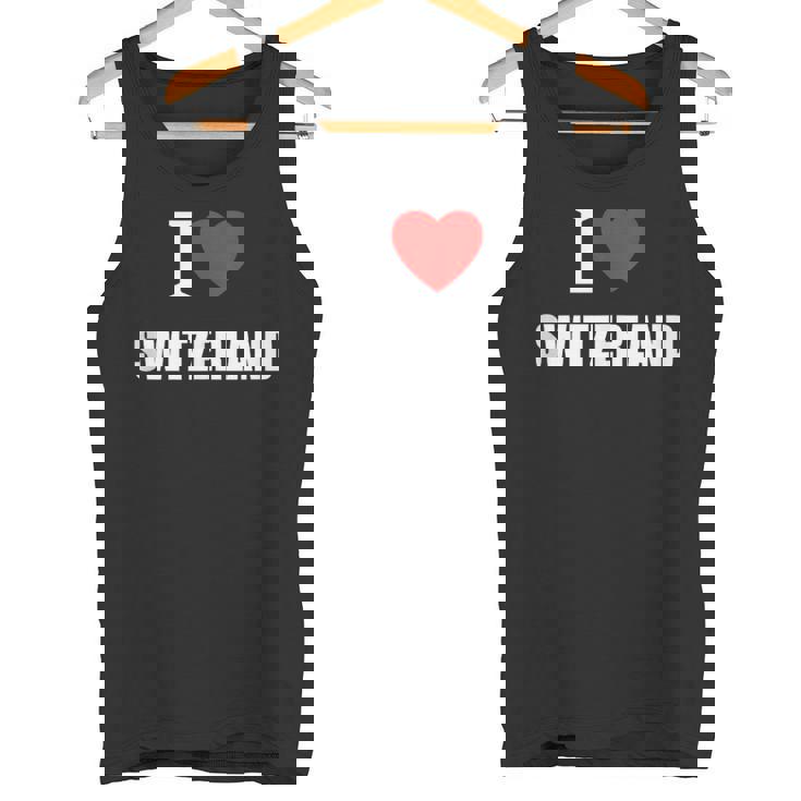 I Love Switzerland Suisse Sunshine Swiss Summer Holidays Tank Top Tank Top