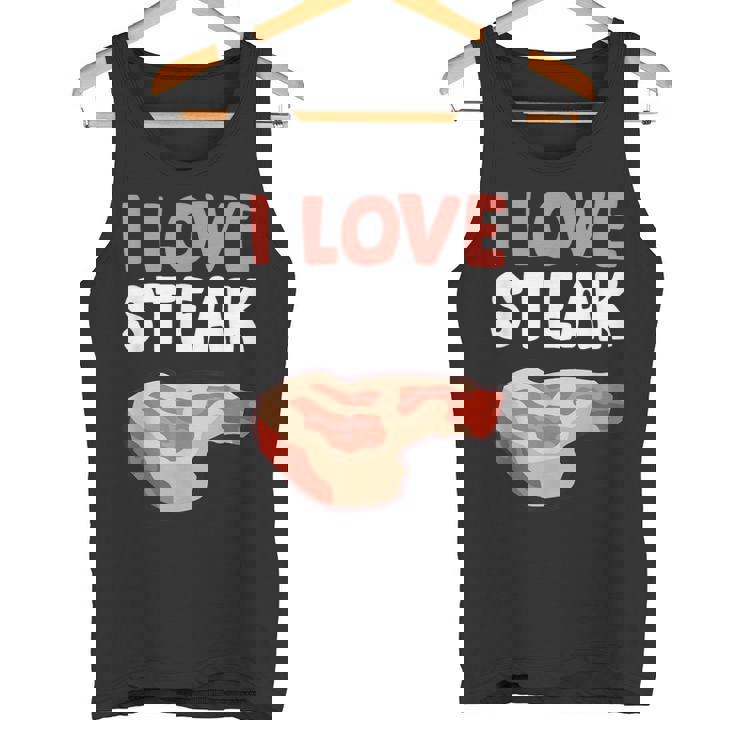 I Loveteak おもしろステーキ バーベキューグリルステーキ タンクトップ