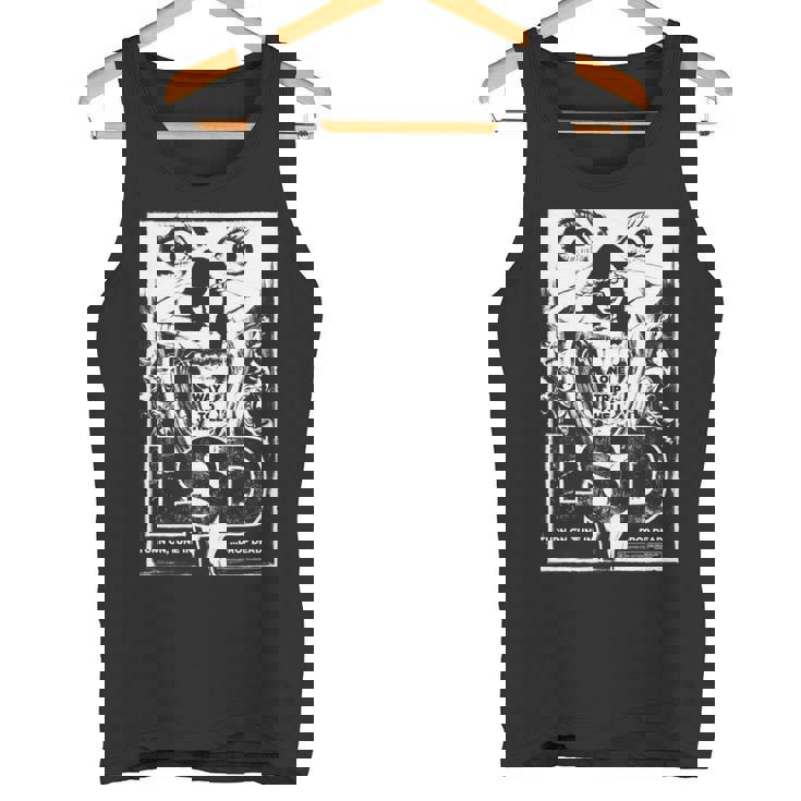 Lsd ヒステリア – レトログラインドハウスb-ムービーアート 長袖tシャツ タンクトップ