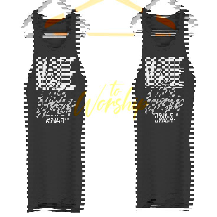 Made To Worship シャツ 礼拝用シャツ メンズ&レディース 神様 タンクトップ