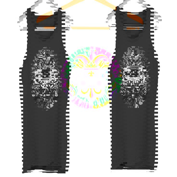 Mardi Gras おもしろ絞り染め ゲーマー 男の子服 メンズゲーム タンクトップ