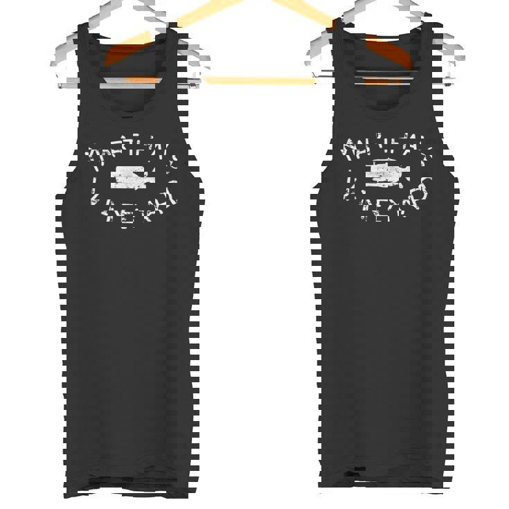 Martha'sineyardperm Whale アンティーク調tシャツ タンクトップ