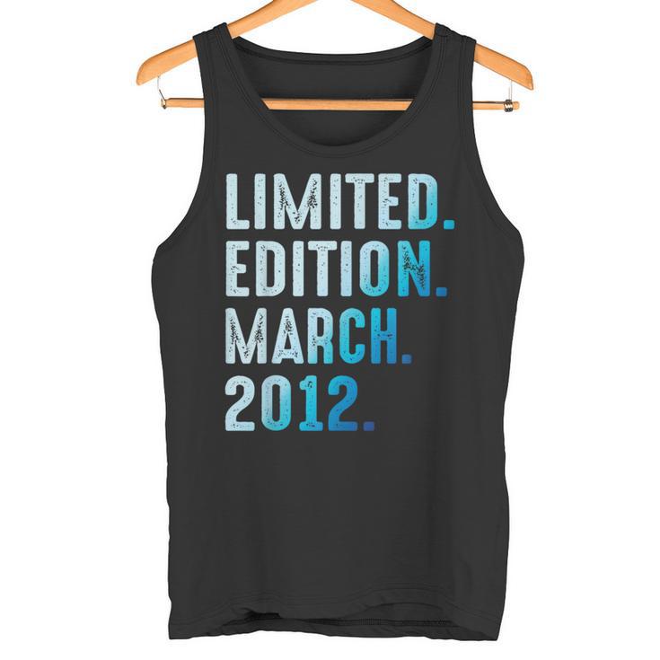 Marzo 2012 Año 2012 Cumpleaños 2012 Edición Limitada Camiseta sin mangas