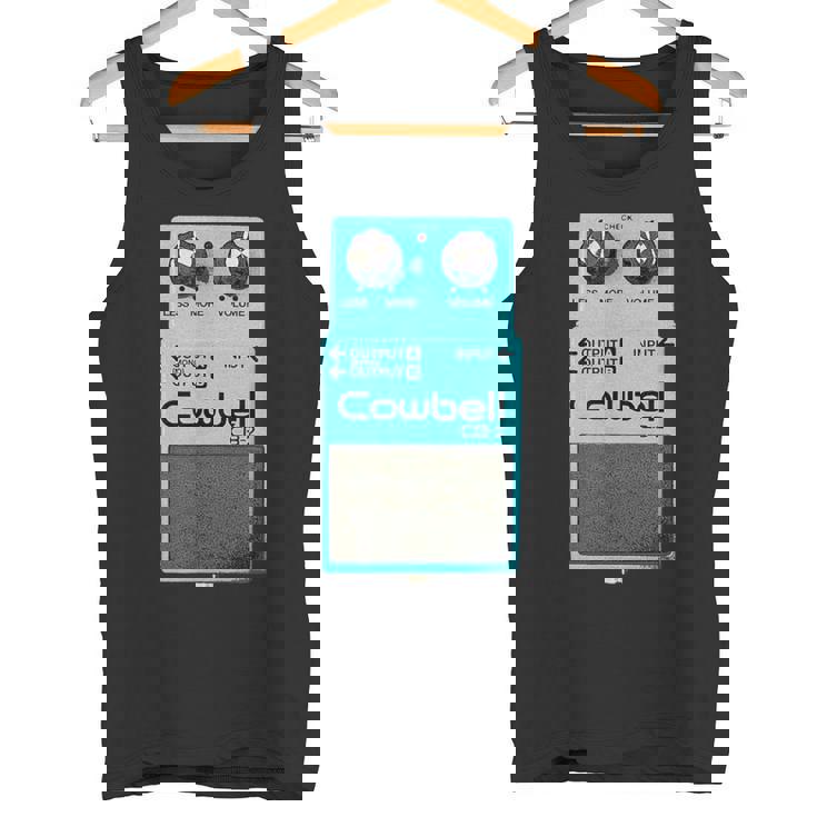 Mehr Cowbell ミュージシャン ミーム パロディ ギターペダル タンクトップ