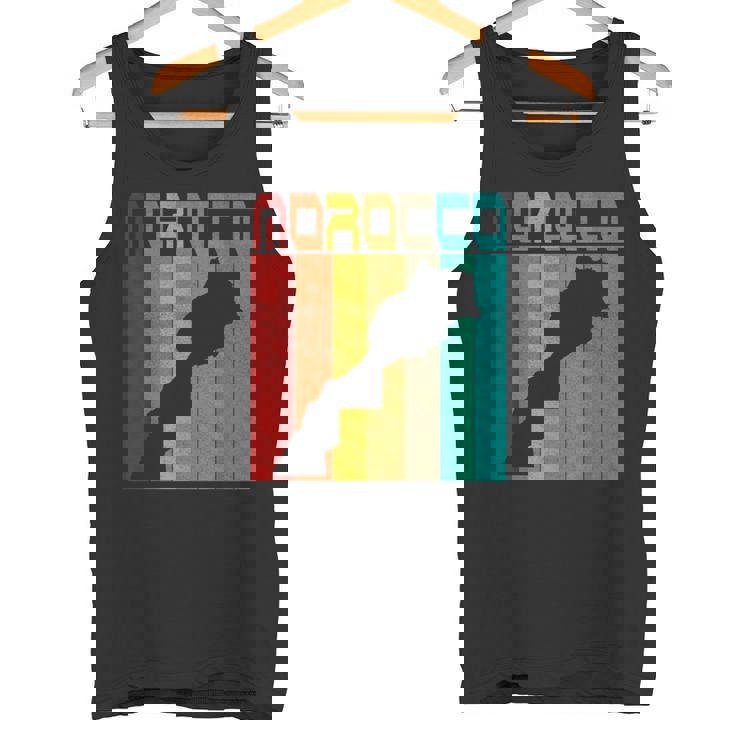 Morocco Map I Love Morocco Map Morocco Moroccan Pride Tank Top