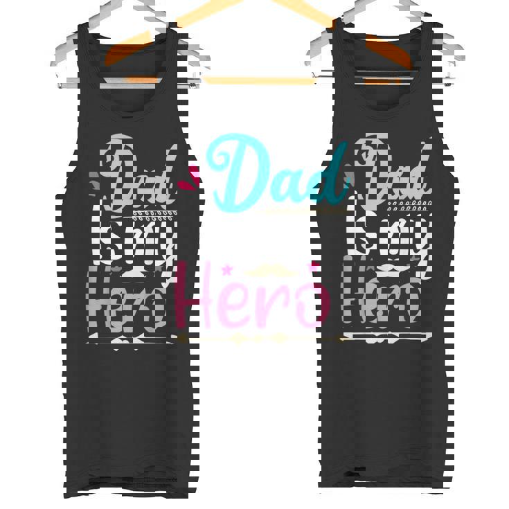 My Dad Is My Hero ギフト 父の日 クール キッズ シャツ メンズ レディース タンクトップ