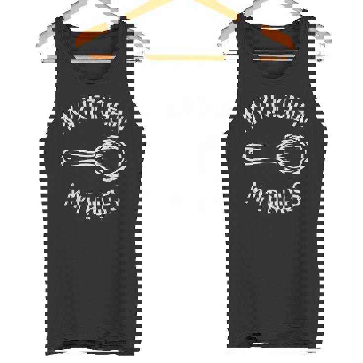 My Kitchen My Rules Foodie Chef Cookギフト メンズ レディース キッズ タンクトップ