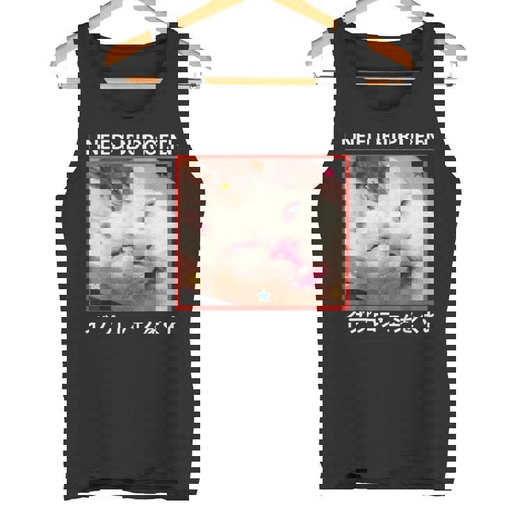 I Need Ibuprofen 日本の面白い猫 タンクトップ