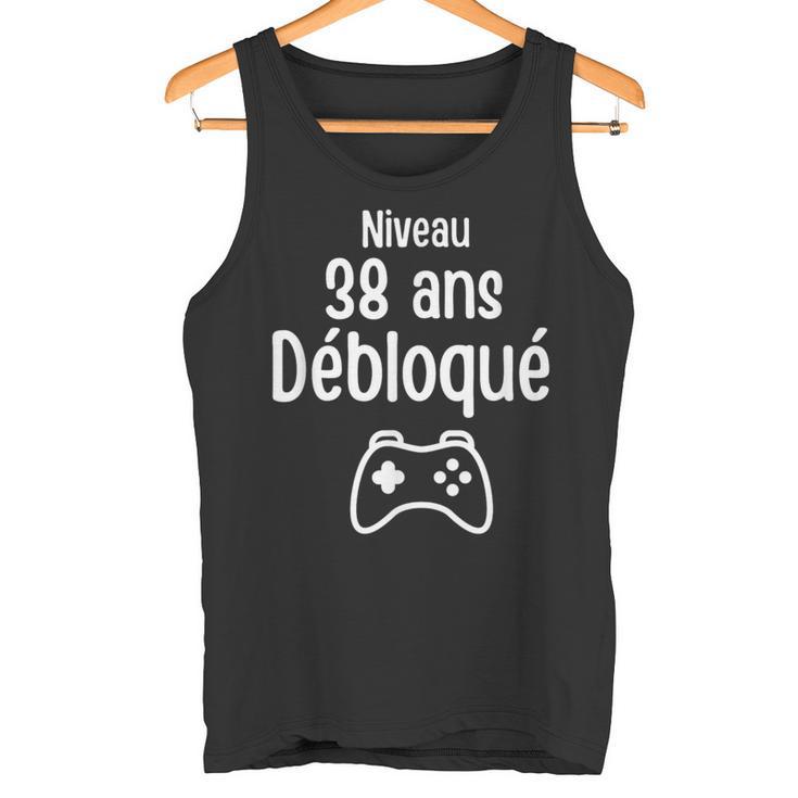 Niveau 38 Ans Débloqué Gamer Débardeur e