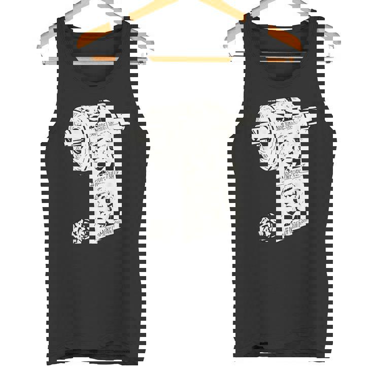 No More Bullshit アンチトランプ大統領選挙トイレットペーパー タンクトップ