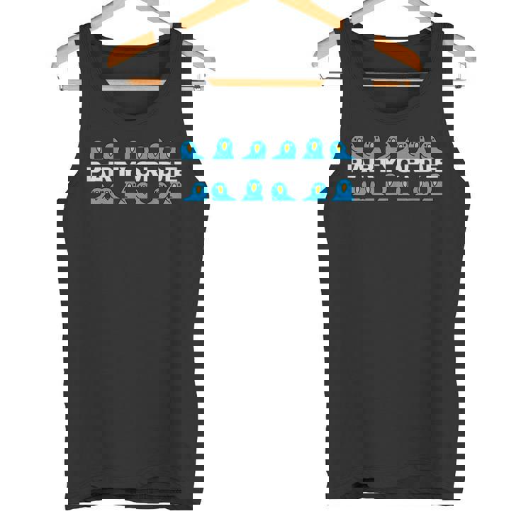 Party Or Die Party Parrot キュート オタク クール アート ギフト タンクトップ