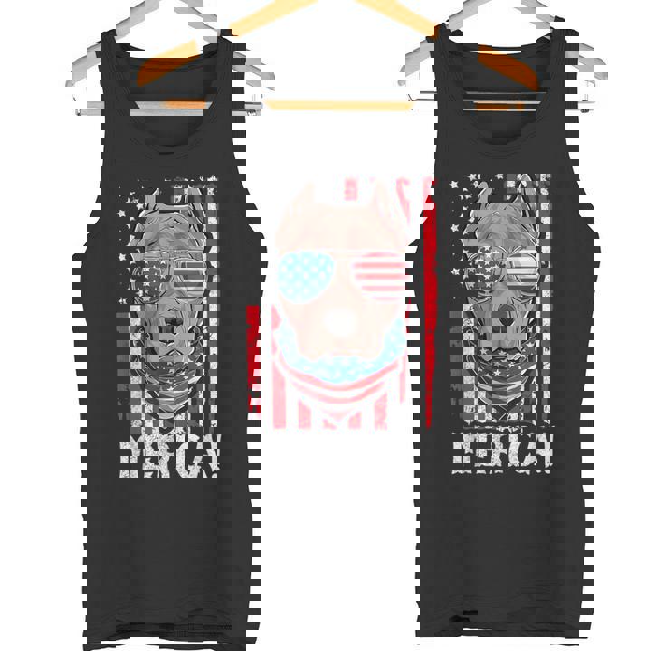 Pit-Bull Usa 愛国的な犬服 アメリカ国旗 メンズ タンクトップ