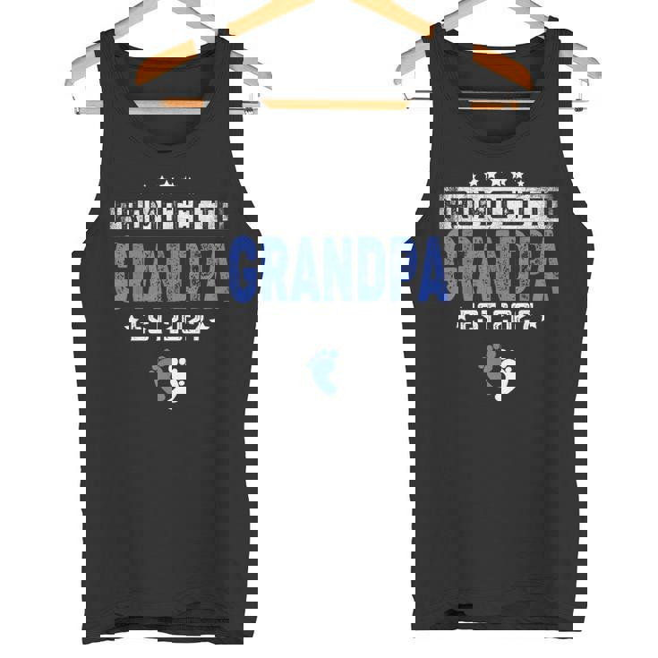 メンズ Promoted To Grandpa Est 2027 Dad タンクトップ