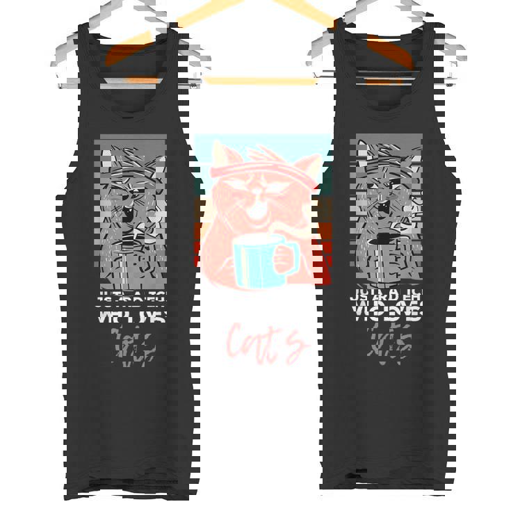Rad Techは猫、放射線ヴィンテージ猫おもしろさんを愛しています タンクトップ
