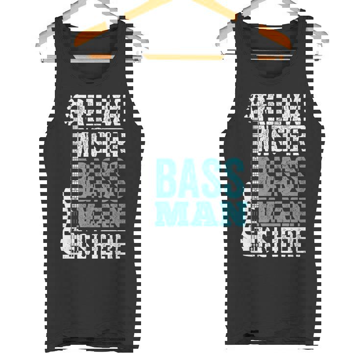 Relax Mister Bass Man Is Here ベースギター 楽器 ベーシスト タンクトップ
