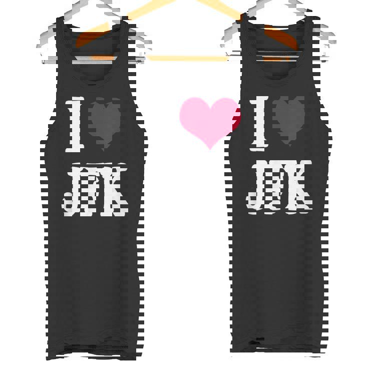 Retrointage I Heart Jfk John F Kennedy タンクトップ