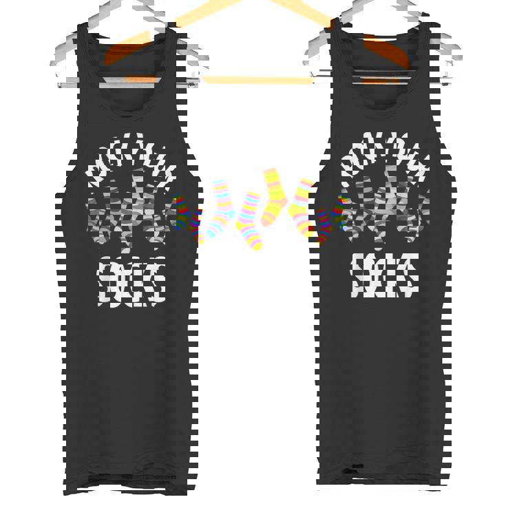 Rock Yourocks Awareness World Downyndrome Day タンクトップ