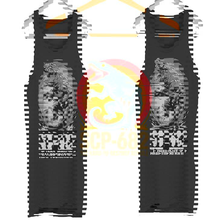 Scp-682 破壊しづらい爬虫類モンスターcpファンデーション タンクトップ