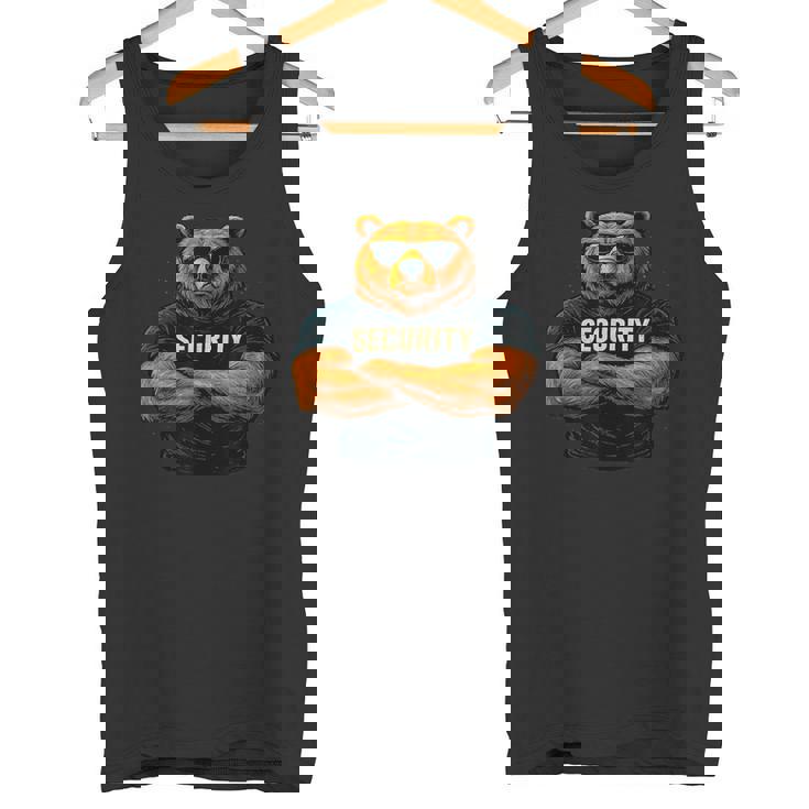 Security Buff Bear バウンサーデザイン タンクトップ