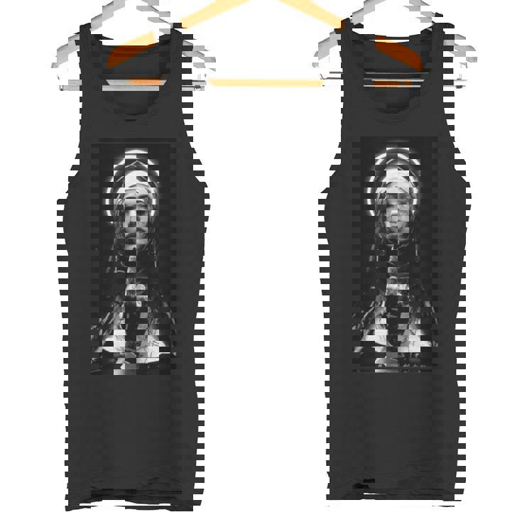 Snirt Hot Nun モチーフ 修道女 中指 タンクトップ