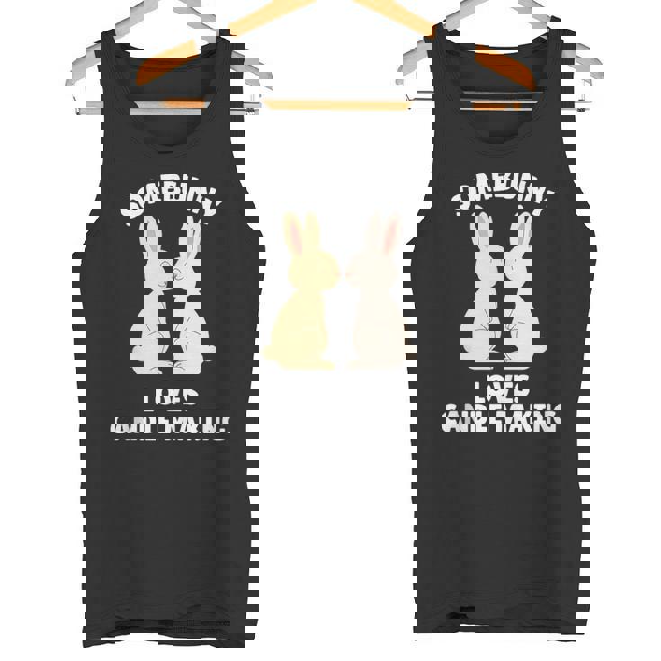 Somebunny Loves Candle Making Cute Easter Bunny Candle Maker Tank Top Tank Top