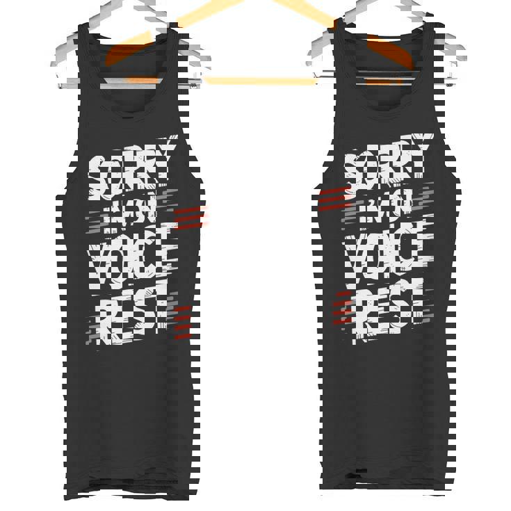 Sorry I'm Onoice Rest ボーカル合唱団の歌手休憩 タンクトップ