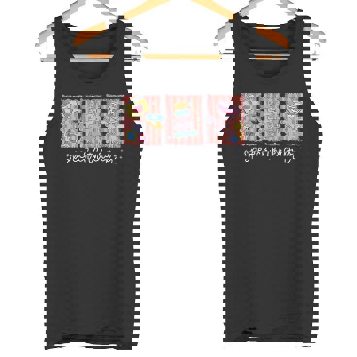 Speech Therapy Postal Stamp SLP Speech Language Pathologist Tank Top