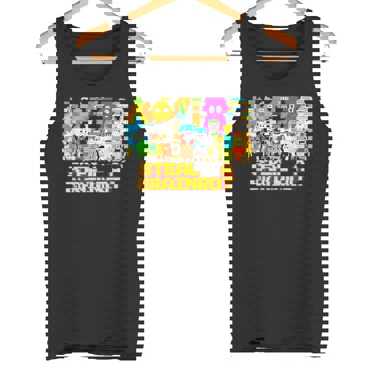 Steal A Brainrot Meme ビデオゲーム キッズゲーマー タンクトップ