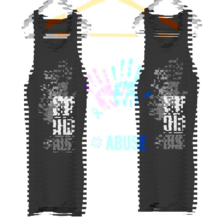 Stop Child Abuse 児童虐待をやめなさい タンクトップ