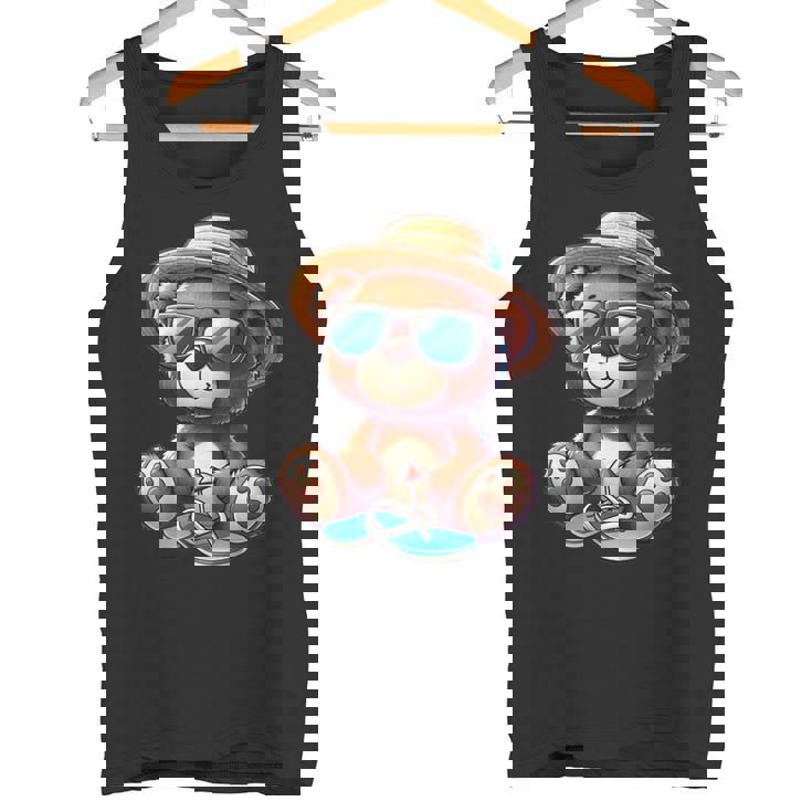 Summeribes テディベア 完璧な夏プリント タンクトップ