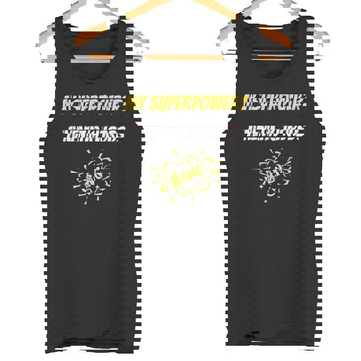My Superpower Inventing Words Comic Style Superpower Tank Top