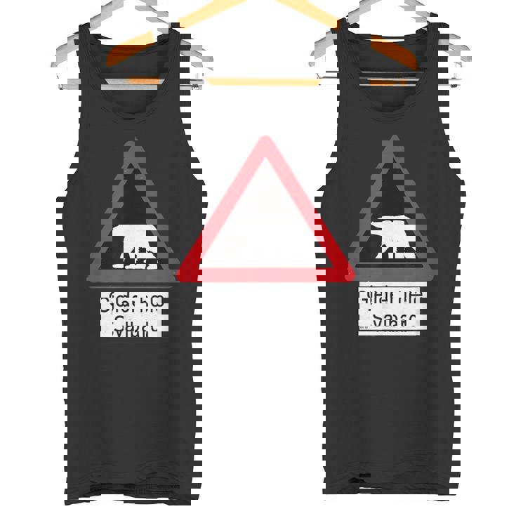 Svalbard ホッキョクグマ サイン タンクトップ