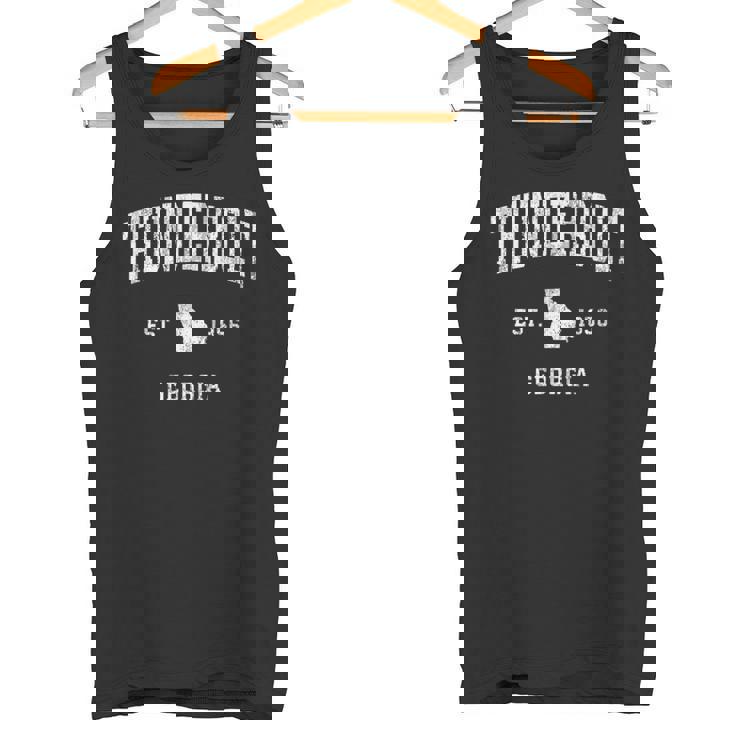 Thunderbolt Georgia Ga ヴィンテージ アスレチック スポーツデザイン タンクトップ