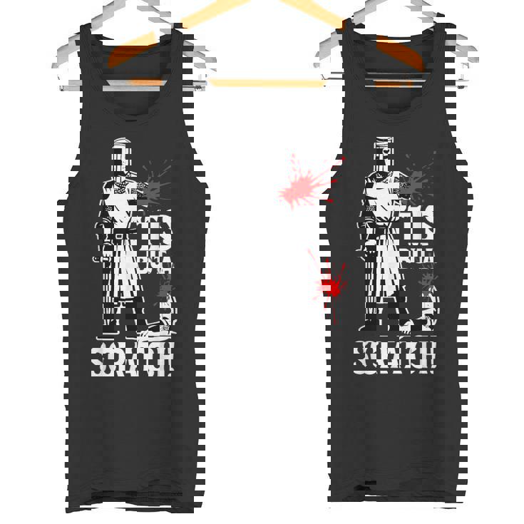 Tis But Acratch 面白い 中世の戦士 ユーモア 騎士 タンクトップ