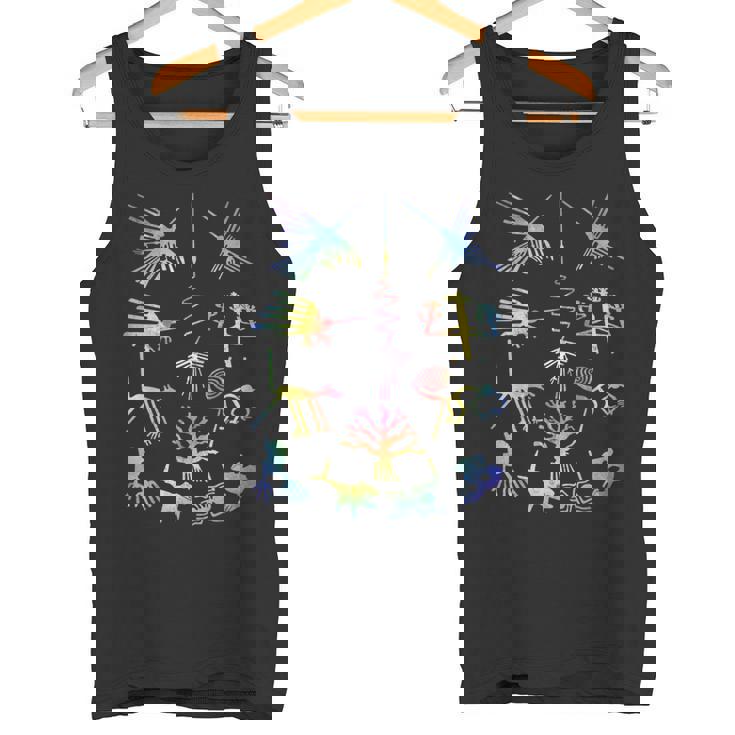 Travel Peru Nazca Lines マチュピチュ ファミリーバケーション 絞り染め タンクトップ