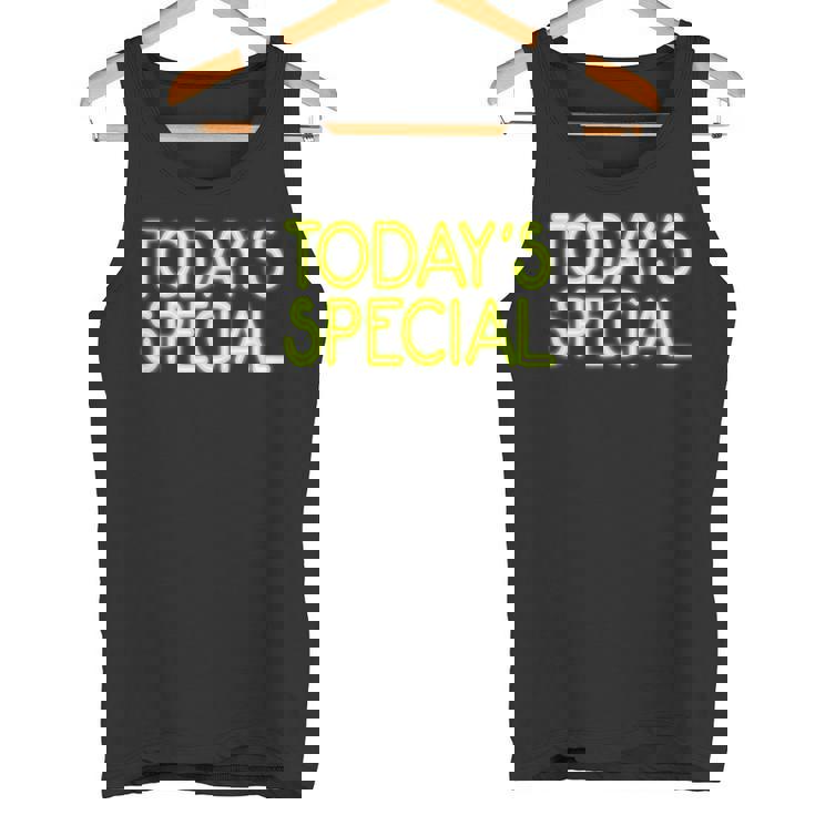 Trendy Neon Greenign Today'special タンクトップ