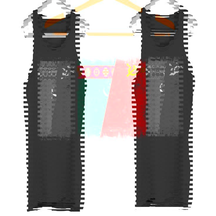 Turkmenistan Soviet Union Flag Turk CCCP Heritage Tank Top