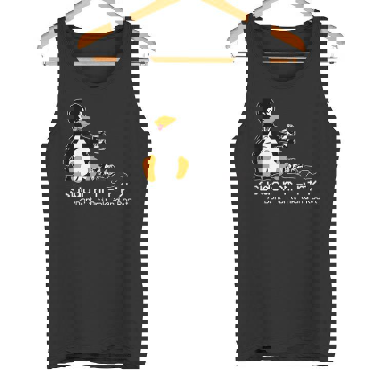 Tux Linux Penguinudo Rm Rf コンピューターフリークハッカー タンクトップ