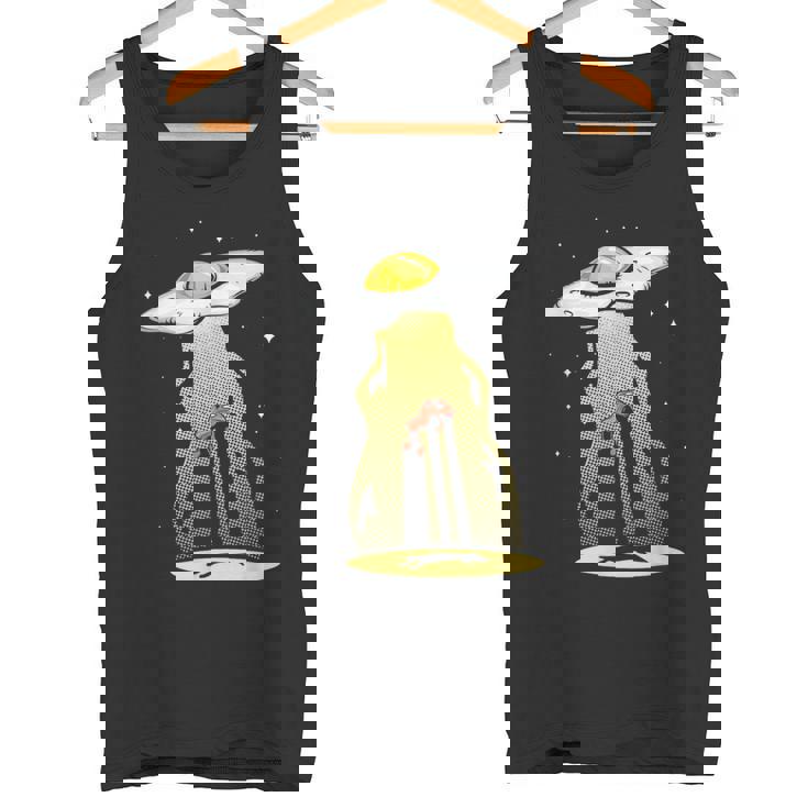 Ufo 卵 ベーコン アブダクション 面白い 宇宙人 朝ごはん 銀河系 食品 タンクトップ