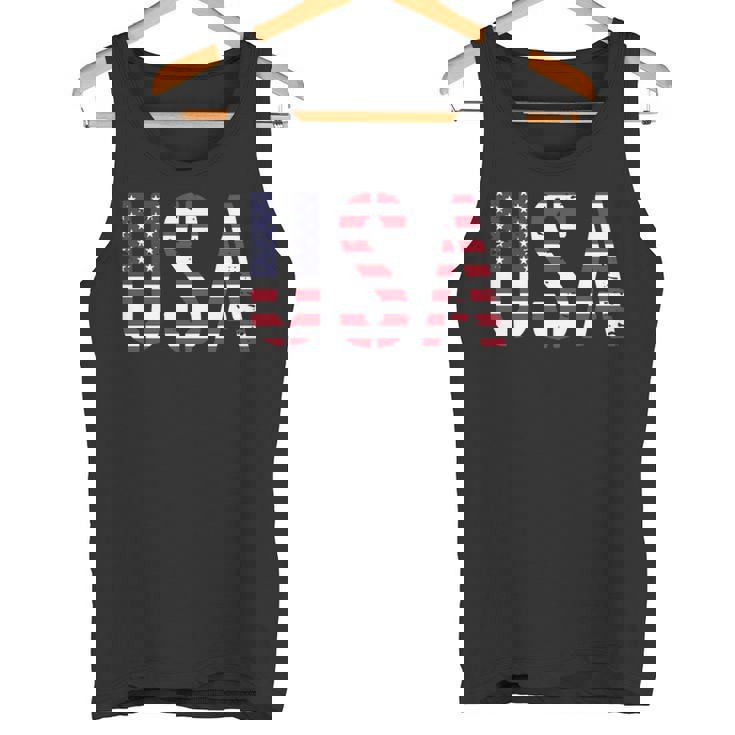 Usa アメリカの国旗の色のアメリカ 長袖tシャツ タンクトップ