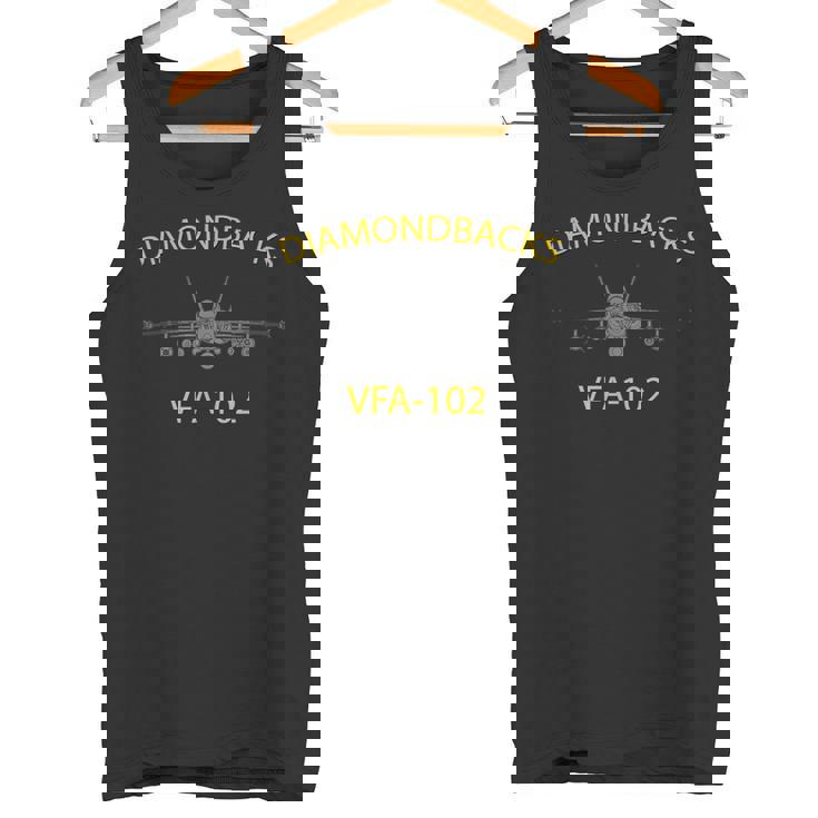 Vfa-102 「ダイヤモンドバックス」飛行隊 F-18 スーパーホーネットtシャツ タンクトップ