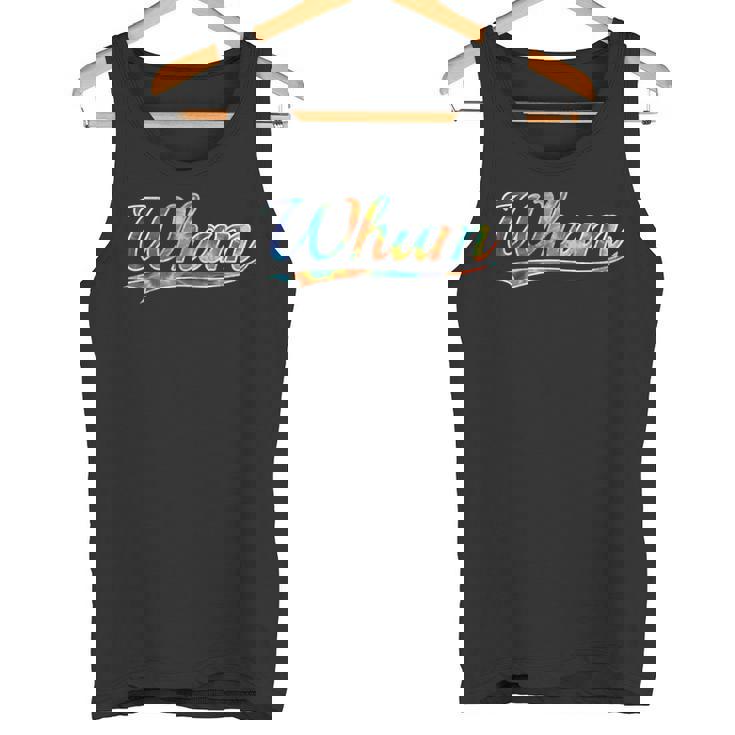 Wham Comic Booktyle Retroound Effect Tie Dyeintage タンクトップ