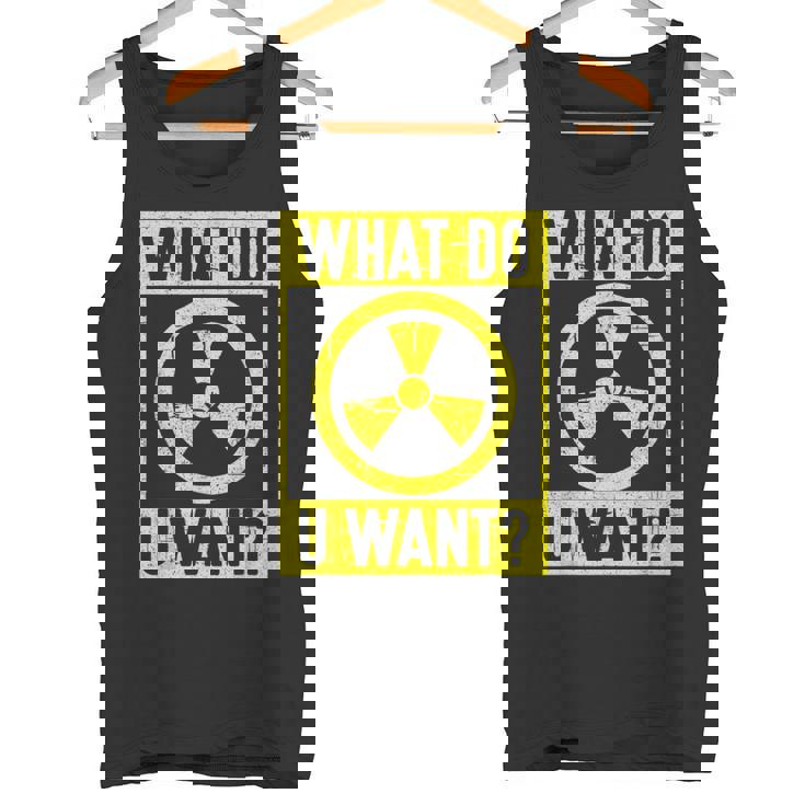 What Do U Want 原子力エンジニア タンクトップ