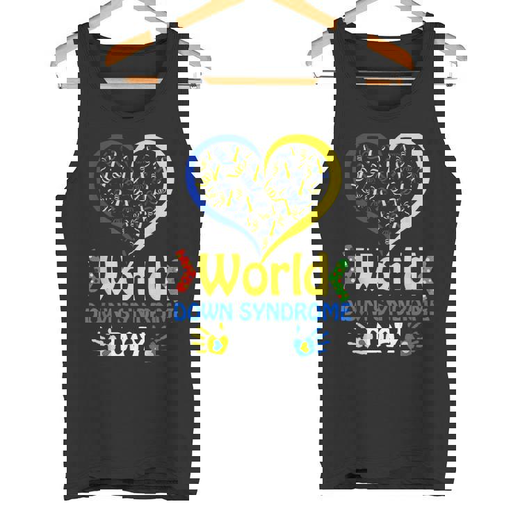 World Downyndrome Day Upport And Awareness 321 タンクトップ