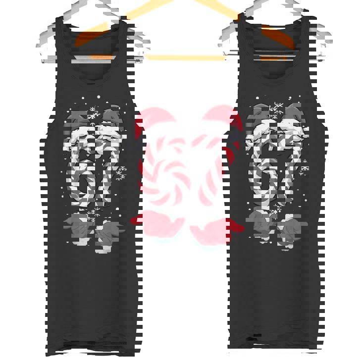 Xmas Viral 67 Candy Canes Santa Holiday Kids Tank Top