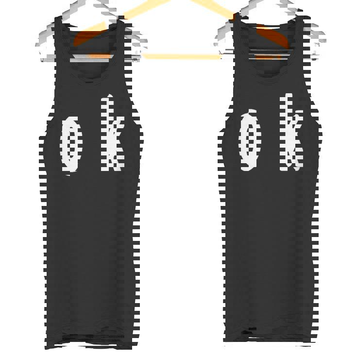 「Ok」面白い デザイン 語録 ネタ おもしろ 漢字 Ok タンクトップ