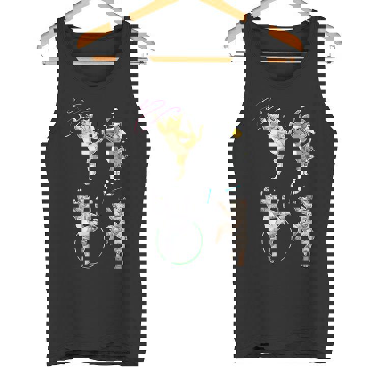 おもしろ新体操猫 タンクトップ