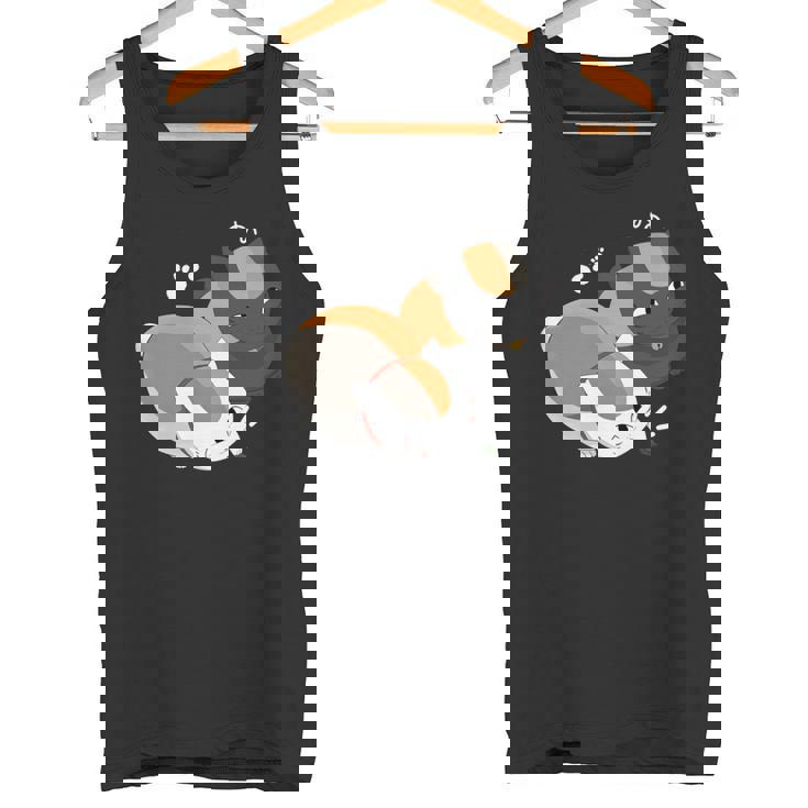 おもしろ猫ニャンコ先生 長袖tシャツ タンクトップ